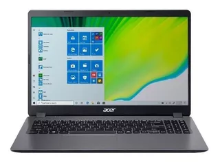 Notebook Acer Aspire 3 A315-56 gray 15.6", Intel Core i3 1005G1 4GB de RAM 256GB SSD, Intel UHD Graphics 60 Hz 1366x768px Windows 10 Home