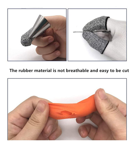 40 Protectores De Dedos Resistentes A Los Cortes, Protectore