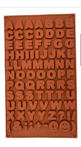 Molde Letras Abecedario Silicon  Horno,hielo , Pan Chocolate