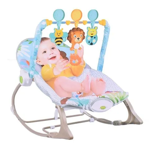  Silla de asiento para bebé, mecedora eléctrica portátil 2 en 1  para recién nacidos a niños pequeños, 5 velocidades, ajuste de ángulo de  asiento de 3 niveles, canciones de cuna integradas