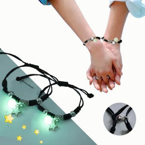 1 Par Pulsera Amantes Pulsera De Pareja De Estrellas