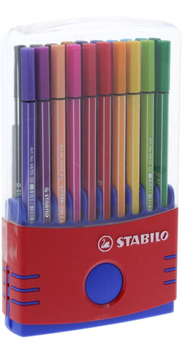 Juego 20 Marcadores Stabilo Point Pen 68 De Colores