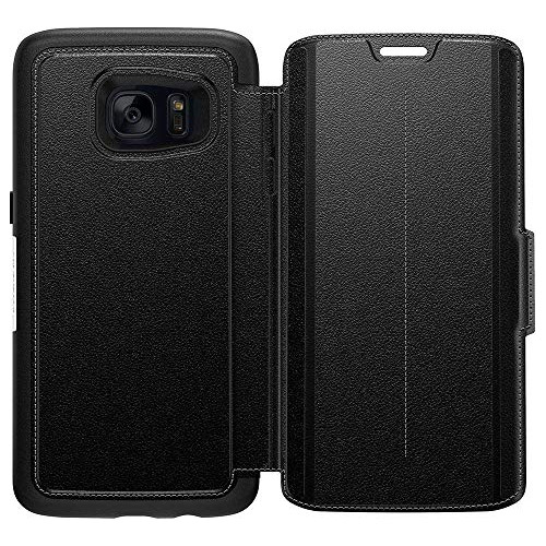 Funda Cartera Para Galaxy S7 Edge Onyx (negro/negro Leath-02