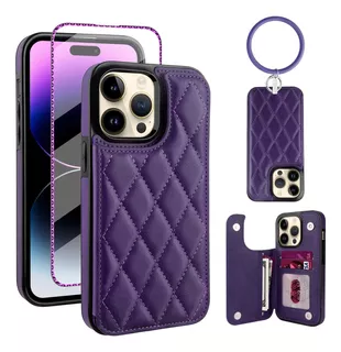 Coolen Funda Tipo Cartera Para iPhone 14 Pro, Funda De Piel