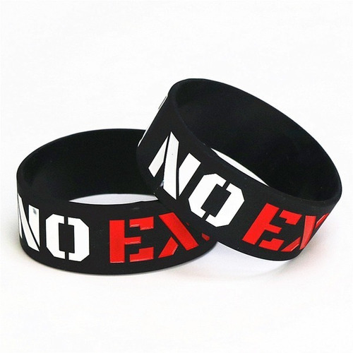 Pulseras Silicon Crossfit Bodybuilding Gym Pesas No Excuses