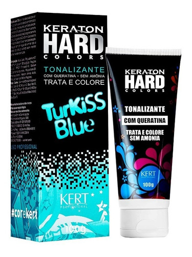 Kit 2 Coloração Keraton Hard Colors Turkiss Blue