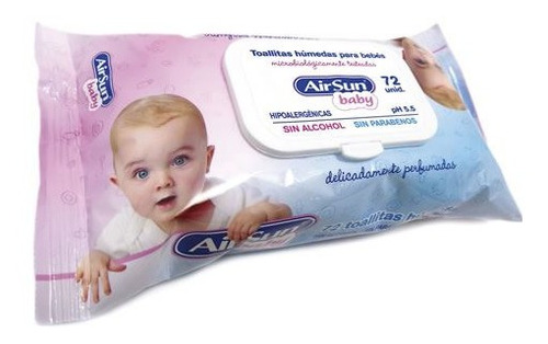 Toallitas Humedas Airsun Baby 72 Unidades