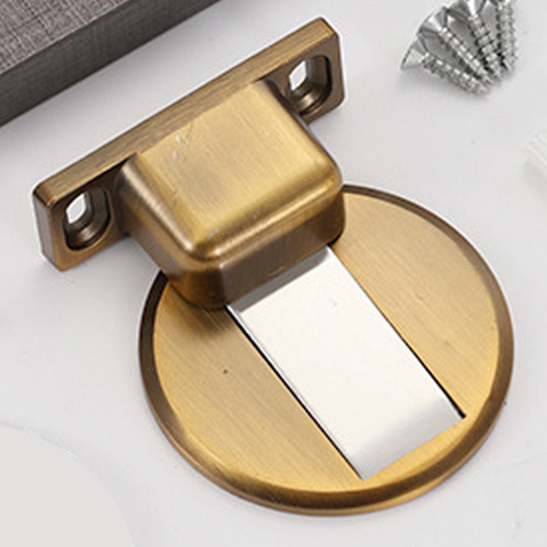 2 Tope De Puerta Con Succión Para Suelo, Aleación De Zinc,