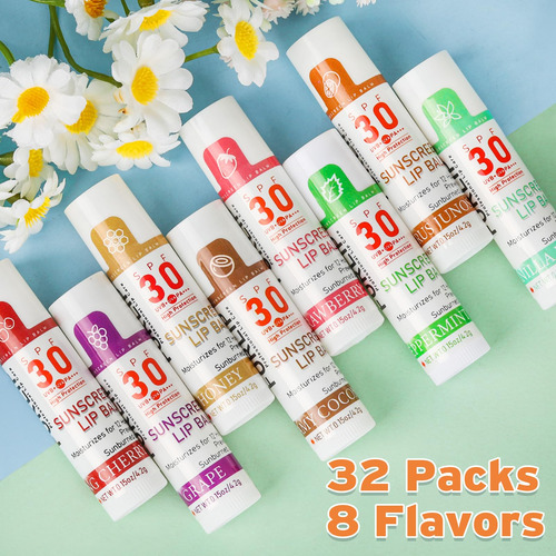 Bálsamo Labial Visrie Spf 30 Com Protetor Solar, Pacote Com