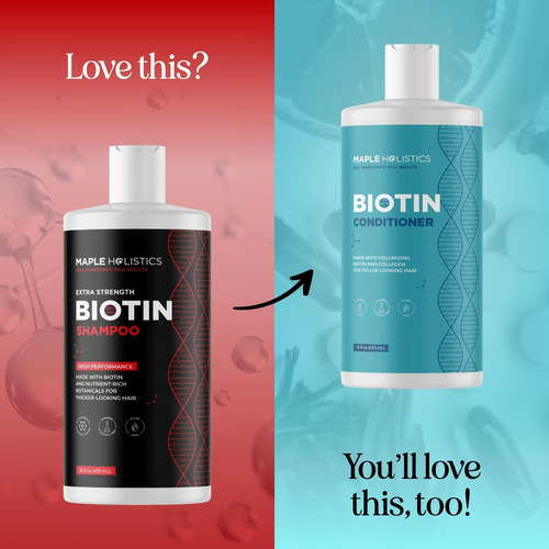 Shampoo Ultra Biotina Para Cabelos Ralos - Shampoo Volumizan