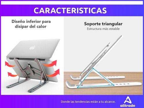 Soporte Base Notebook Tablet Plegable Escritorio Home Office