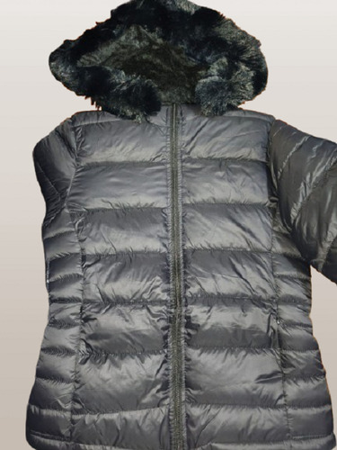 Campera Puffer Mujer Con Peluche
