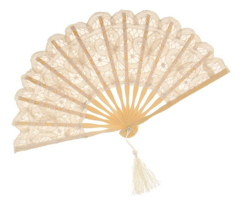 Ventilador Espanhol Chinês Bege
