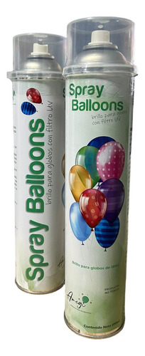 1 Brillo Para Globos Spray Balloons 690 Ml. Marca Amegi