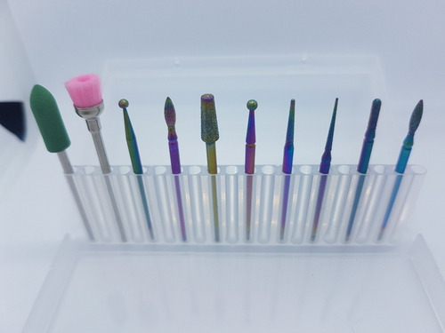 Kit X10 Puntas Para Dremel Manicure Rusa Nuevo Uñas Pulir