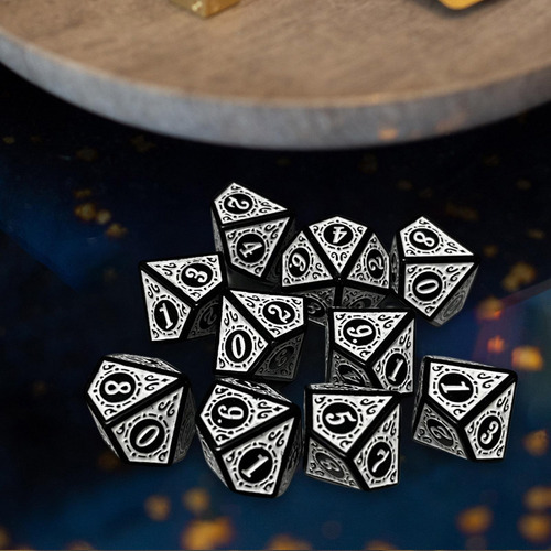 4 X 10 Piezas De Dados De Acrílico D10 Dados De Juego Para