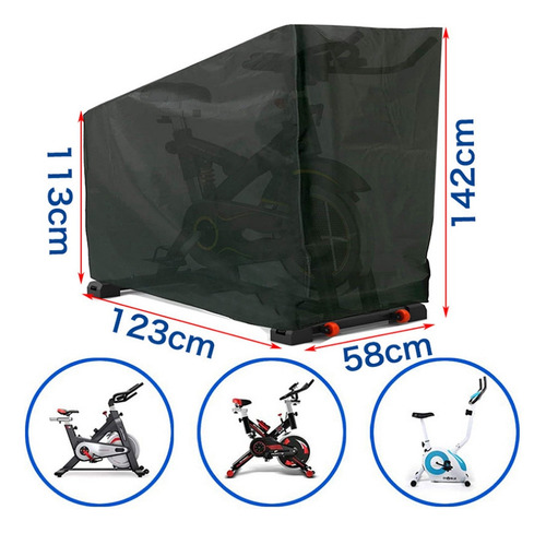 Funda Para Bicicleta Estática De Ejercicio, Vertical, Para C