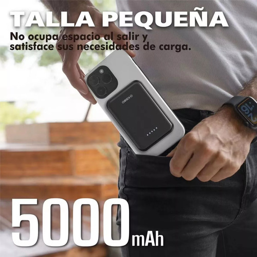 Power Bank Cargador Portátil 5000mah Carga Rápid Inalámbrico
