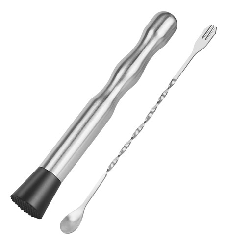 Muddler Para Cócteles Bar Spoon - Vaincre 2pcs 9 Muddler Y 1