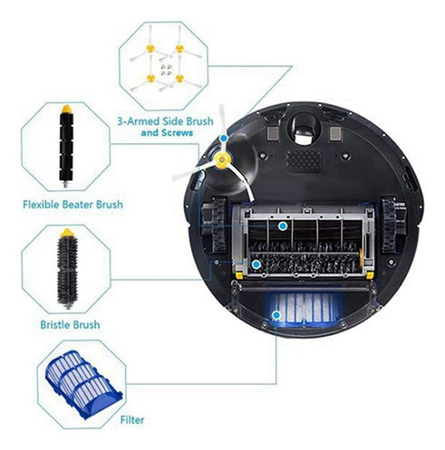 Piezas De Recambio Para Irobot Roomba 614 620 671 692 Robot.