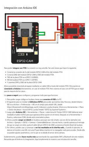 Imagen 5 de 5 de Esp32-cam Ov2640 Wroom Esp322s Desarrollo Wifi Bluetooth