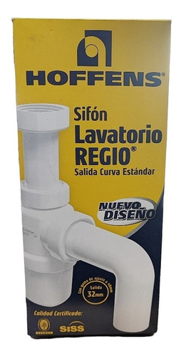 Sifón Lavatorio Lavamanos Regio Entrada 1.1/4 Salida 32-40mm