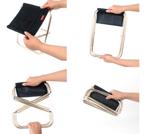 Mini Silla Plegable De Aleación De Aluminio