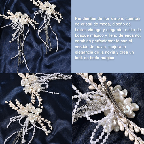 Accesorios Para El Cabello De Novia Perla De Cristal Boda