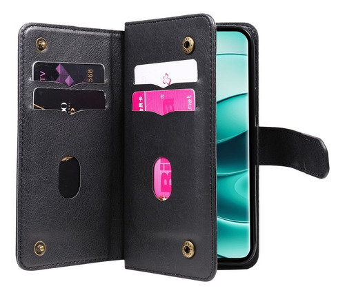 Funda Tipo Billetera Multifuncional Para Redmi Note 14 Pro+