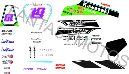 Calcos Kawasaki Zx10r 2011 Circuito