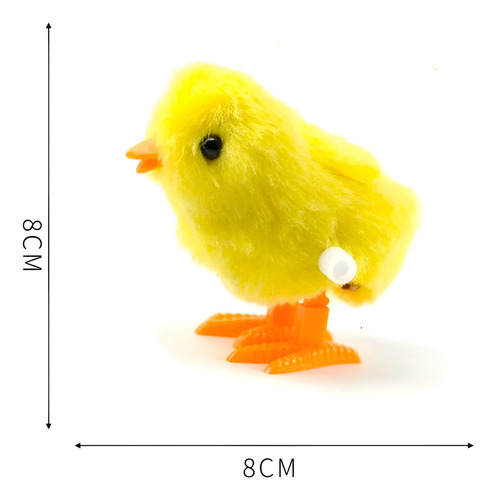 Pollito A Cuerda Saltarín Peluche Camina Salta Amarillo