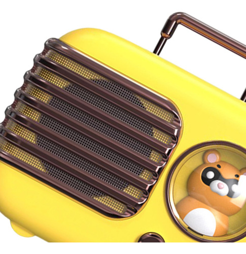 Mini Altavoz Retro Bluetooth Altavoces Oso Amarillo