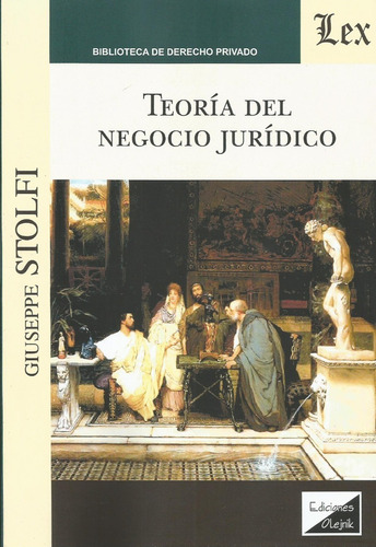 Teoría Del Negocio Jurídico Stolfi