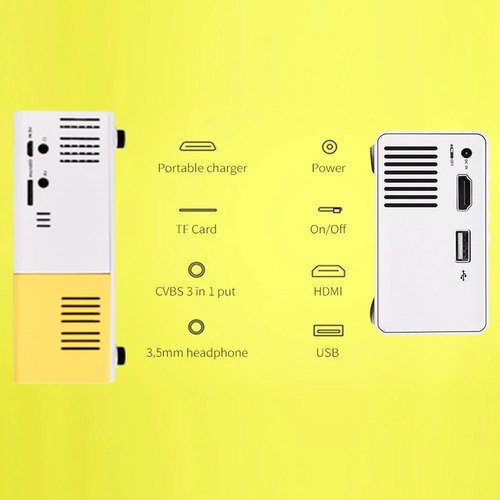 Hd 1080p Micro Mini Portable Home Led Projector