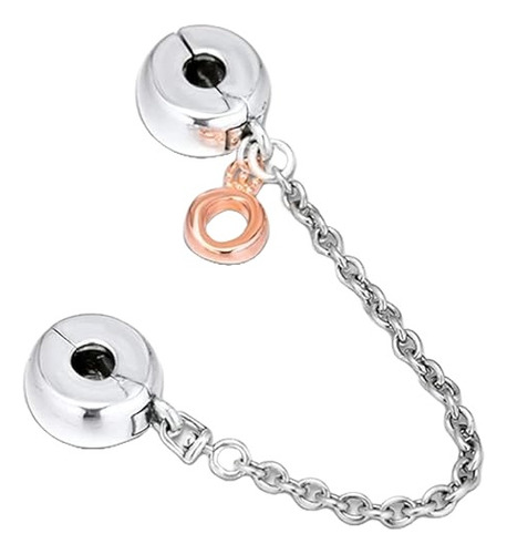 Charm Cadena De Seguridad   Plata 925 Compatible Pandora