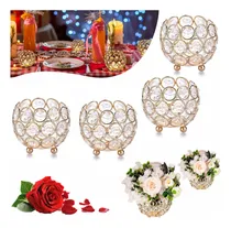 Comprar 4 Candelabros Portavelas Fiesta Boda Candelabro De Cristal