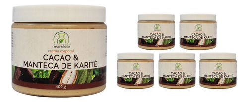  Crema  Corporal De Cacao Con Manteca De Karité (400g) 6 Pack