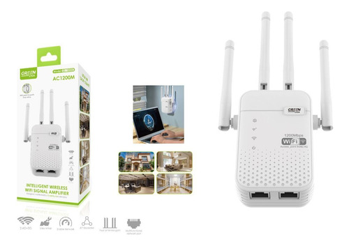 Repetidor Wifi 5g 2.4g Fácil Instalación Compatible Al Cien