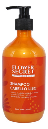 Shampoo Profesional  Cabello Liso 500 Ml