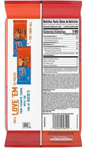 Galletas Chips Ahoy! Chewy Reeses 2 Pack