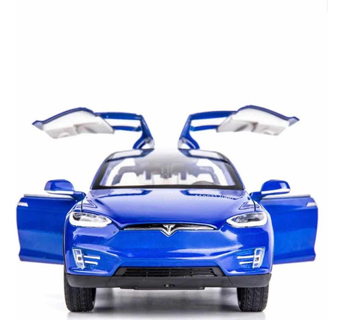 Tesla Modelo X Coche A Escala 1:24 Luz Y Sonido.