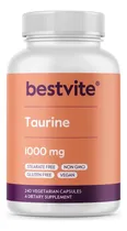 Comprar Taurina Taurine 1000mg 240 Capsulas Pre Workout Entreno
