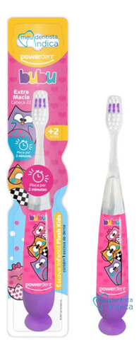 Escova Infantil Com Luz Bubu E As Corujinhas A Partir 2 Anos
