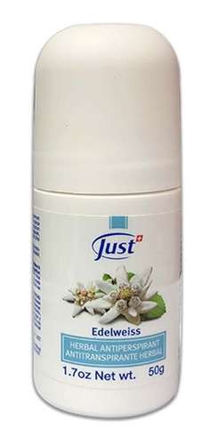 Imagen 1 de 8 de Deo Roll On Antitranspirante Con Edelweiss Swiss Just