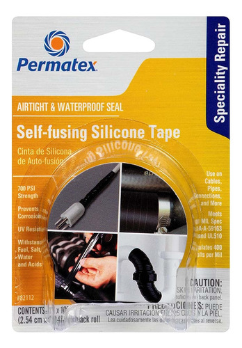 Cinta De Silicona Autofusible Permatex 1 X 10 Resistente