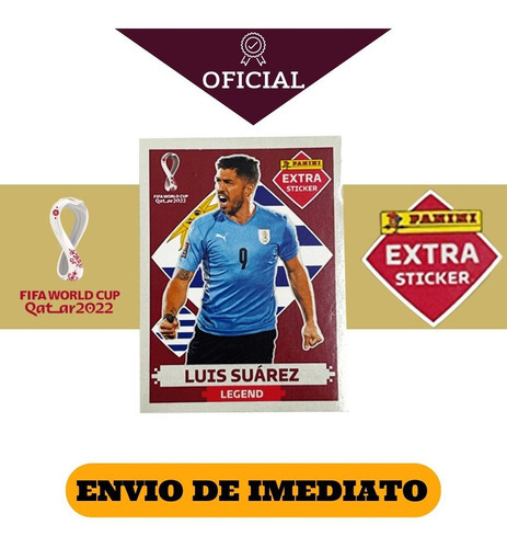 Figurinha Legend Bordo Álbum Copa Do Mundo Fifa 2022 Panini Personagem Luis Suárez