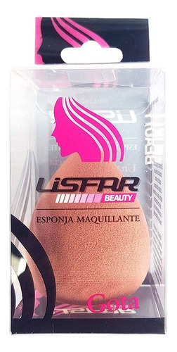 Esponja Maquillaje Gota Marron Lisfar Tipo Blender 