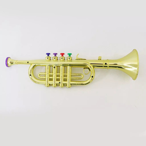 Trompeta De Juguete For Niños, Instrumento De Viento Con 3