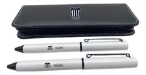 Comprar 2 Boligrafos Talleres De Cba- Estuche Ecocuero Personalizado