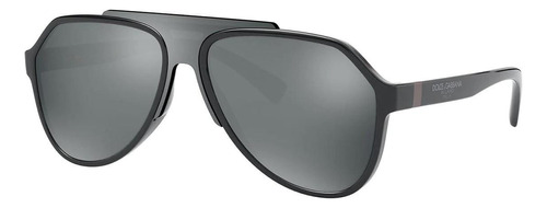 Dolce & Gabbana Dg6128 3101/6g Aviator Plata Espejo Gris